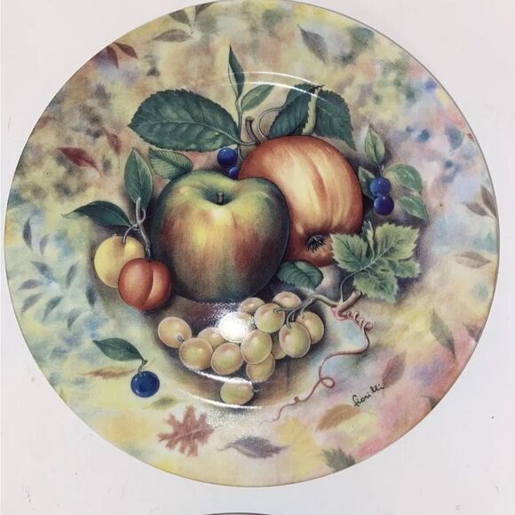 Set of 4 Email de Limoges Dessert Cheese Plates - Picture 4 of 7